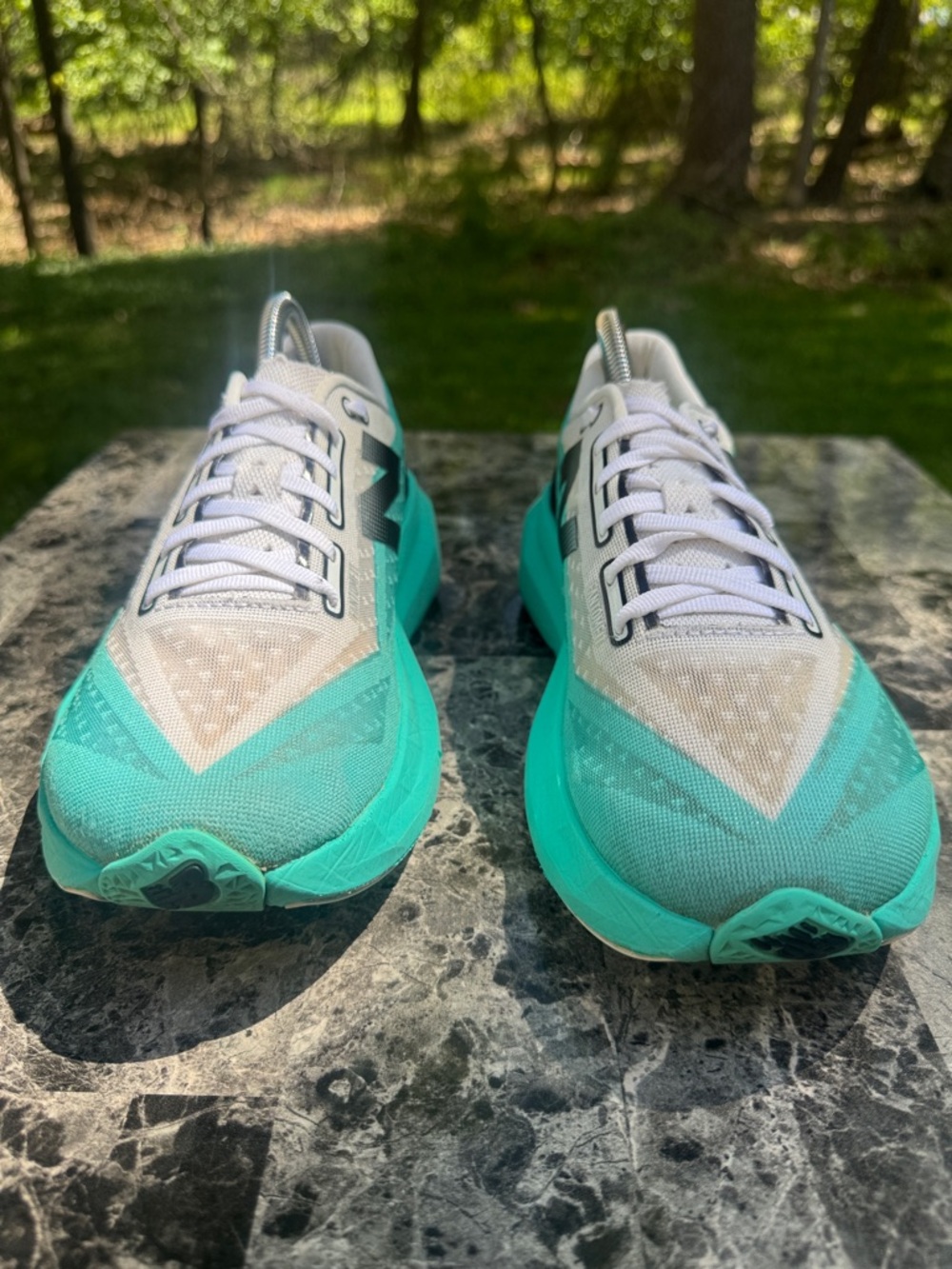 Womens 8.5  Balance FuelCell SuperComp Elite v4 running shoes Cyber/Jade - Picture 6 of 13
